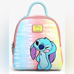 Loungefly Disney Lilo And Stitch Tie-Dye Rainbow Pastel Mini Backpack